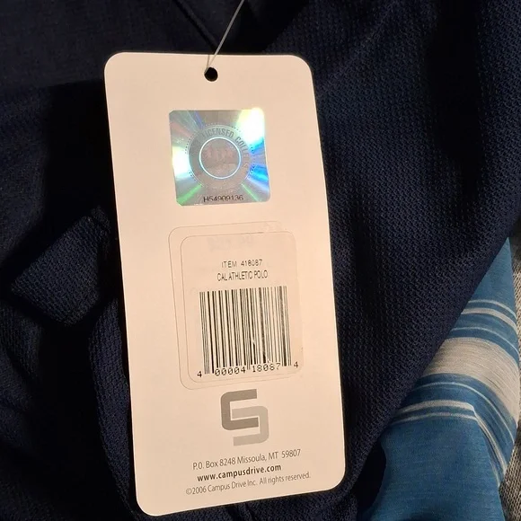 Cal Men's Blue Polo Shirt - Picture 3 of 3